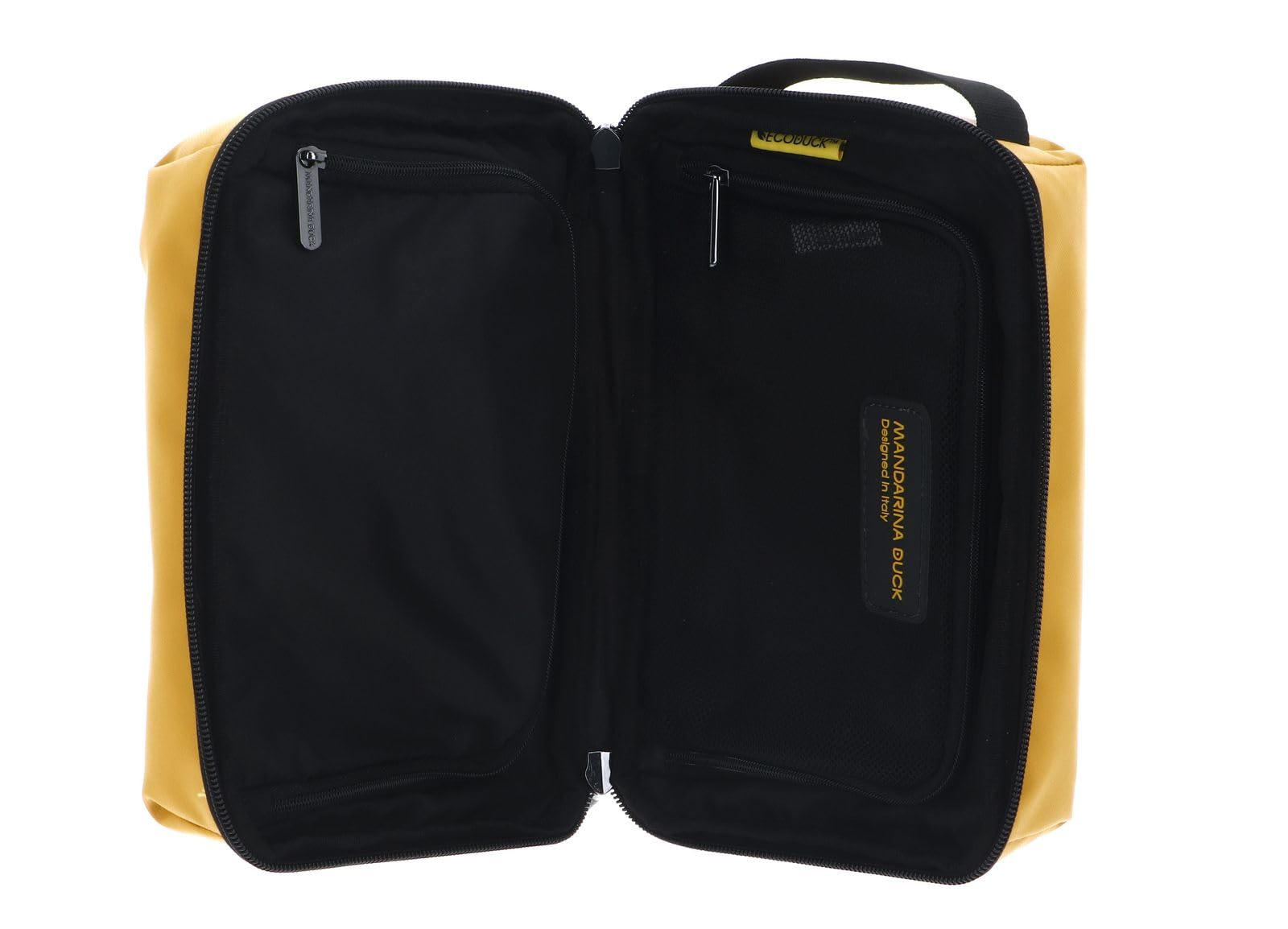 MANDARINA DUCK borsa da toilette Eco Coated Necessaire Duck Yellow giallo scuro