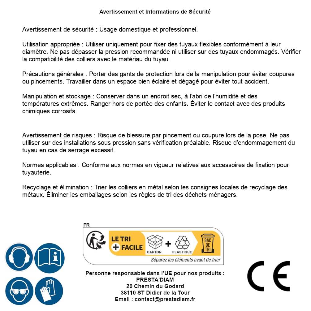 Assortiment de 80 Colliers de Tuyau Flexible - Acier Inoxydable - Fixation Solide et Durable, 80 pcs - D-Work