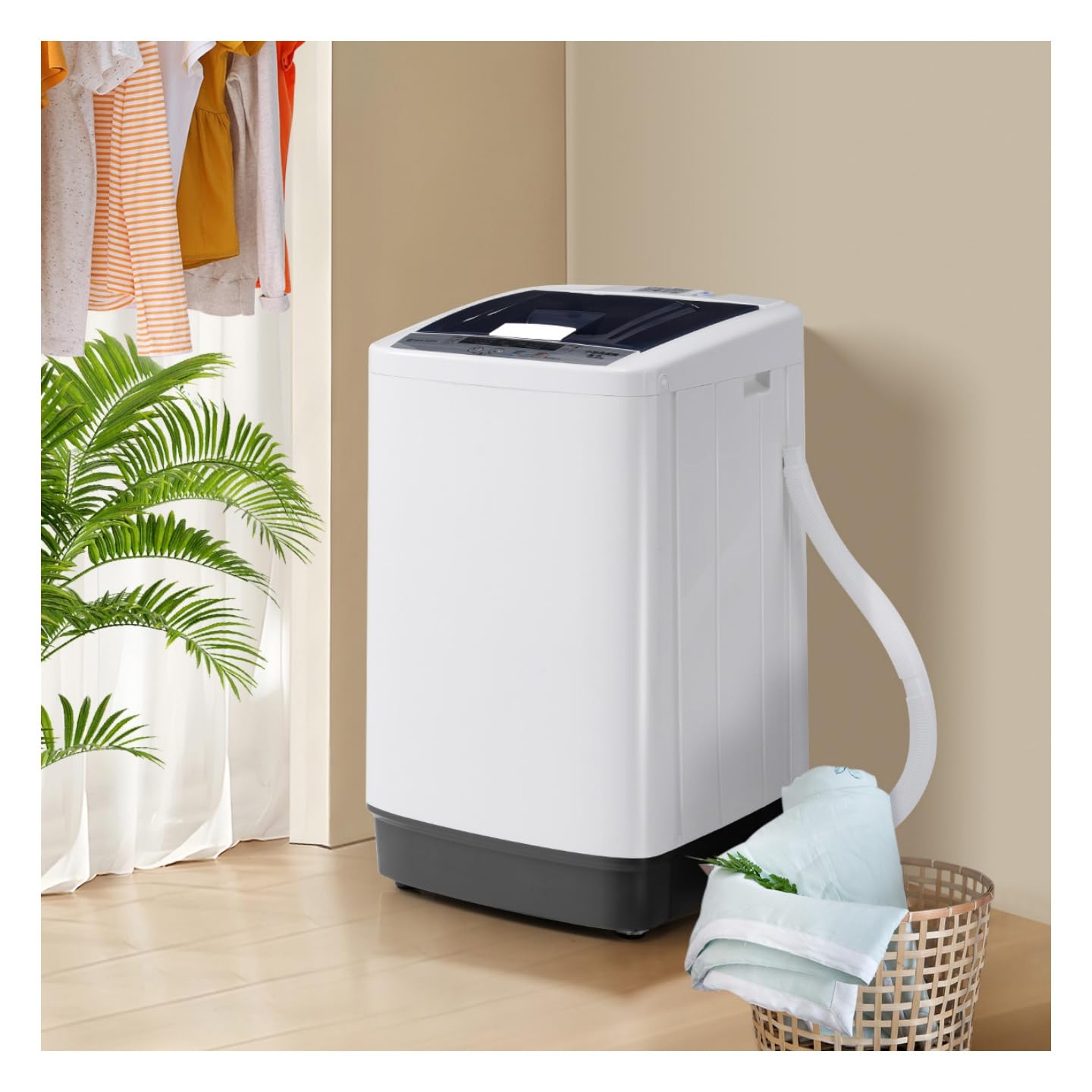 Amazon | TVT 洗濯機 7kg 小型全自動洗濯機 小型洗濯機 縦型洗濯