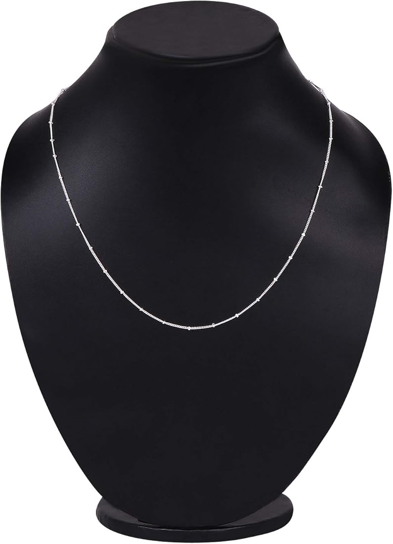 ELCHELE COFFEE MAME NECKLACE シルバー925 oval-pearl-long-necklace-cz-