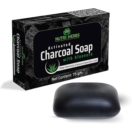 Nutriherbs Activated Charcoal Soap with 
