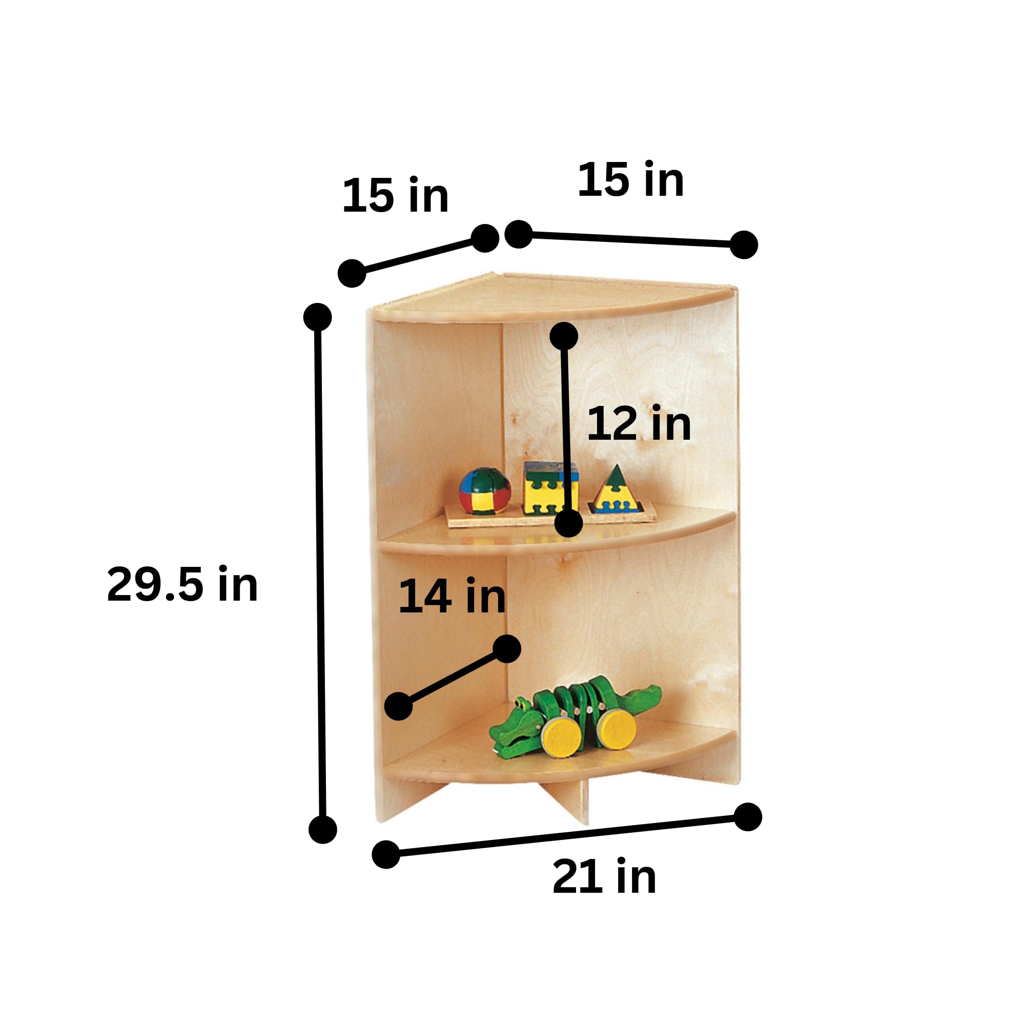 Jonti-Craft 4009JC Low Outside Corner Storage