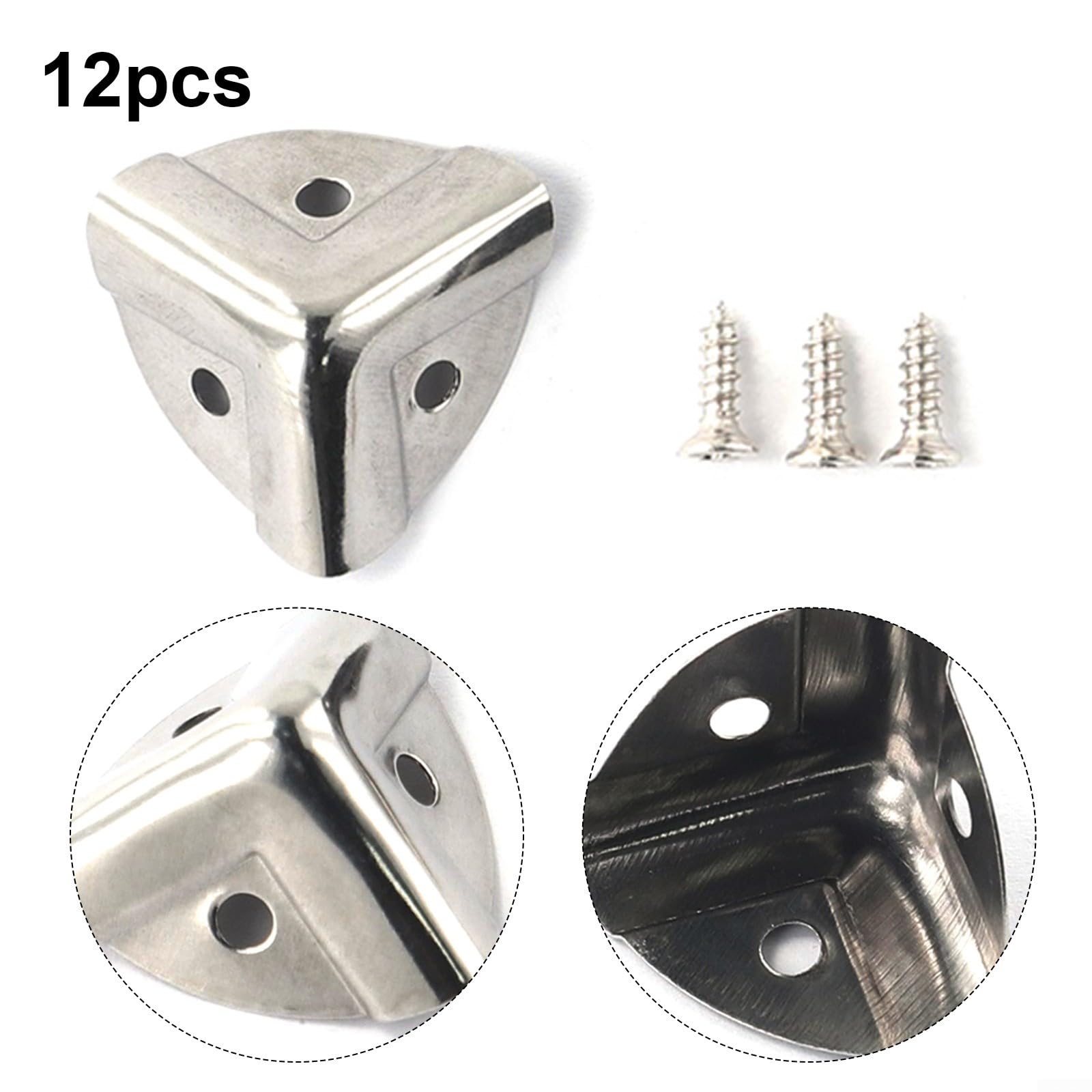 Set di 4812 protezioni angolari in ferro, perfette per valigie e progetti di decorazione della casa (12 pezzi)