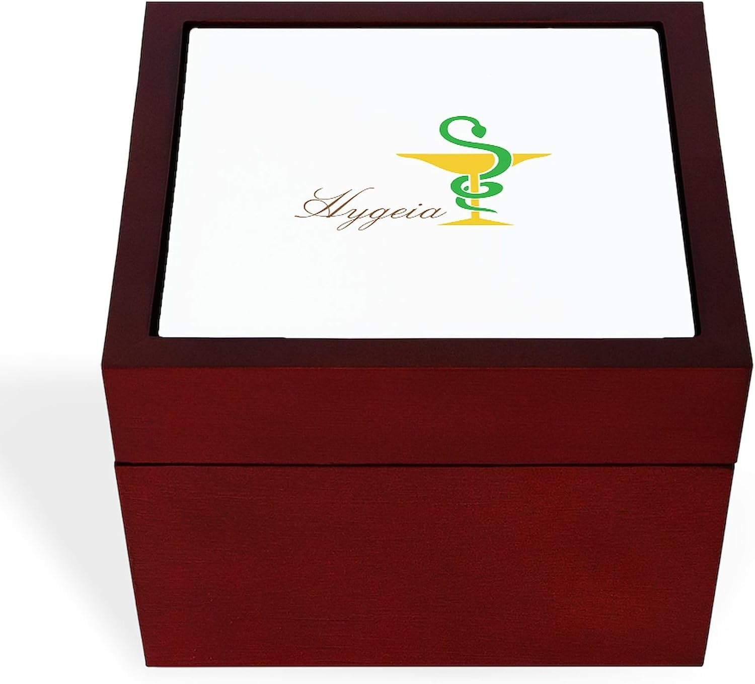 CafePress Hygeia Memory Keepsake Jewelry Box, 5"x5"x3.75"