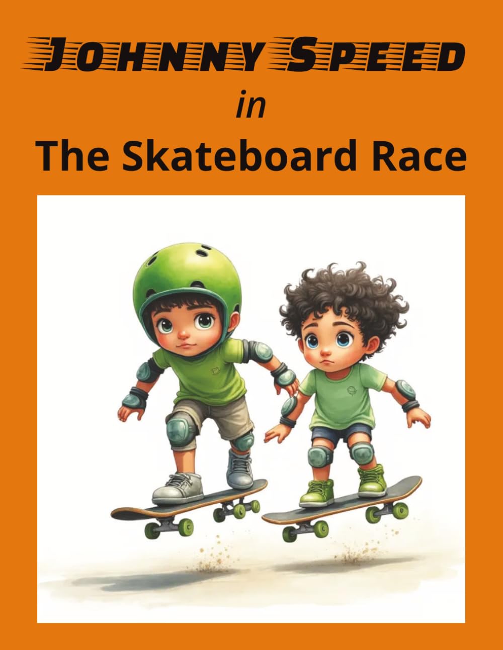 Johnny Speed in The Skateboard Race: Johnny Shows His Skateboard Skills and Determination to Win in This Fast Paced Adventure. | 8.5x11 | 24 pages With Colorful Illustrations.