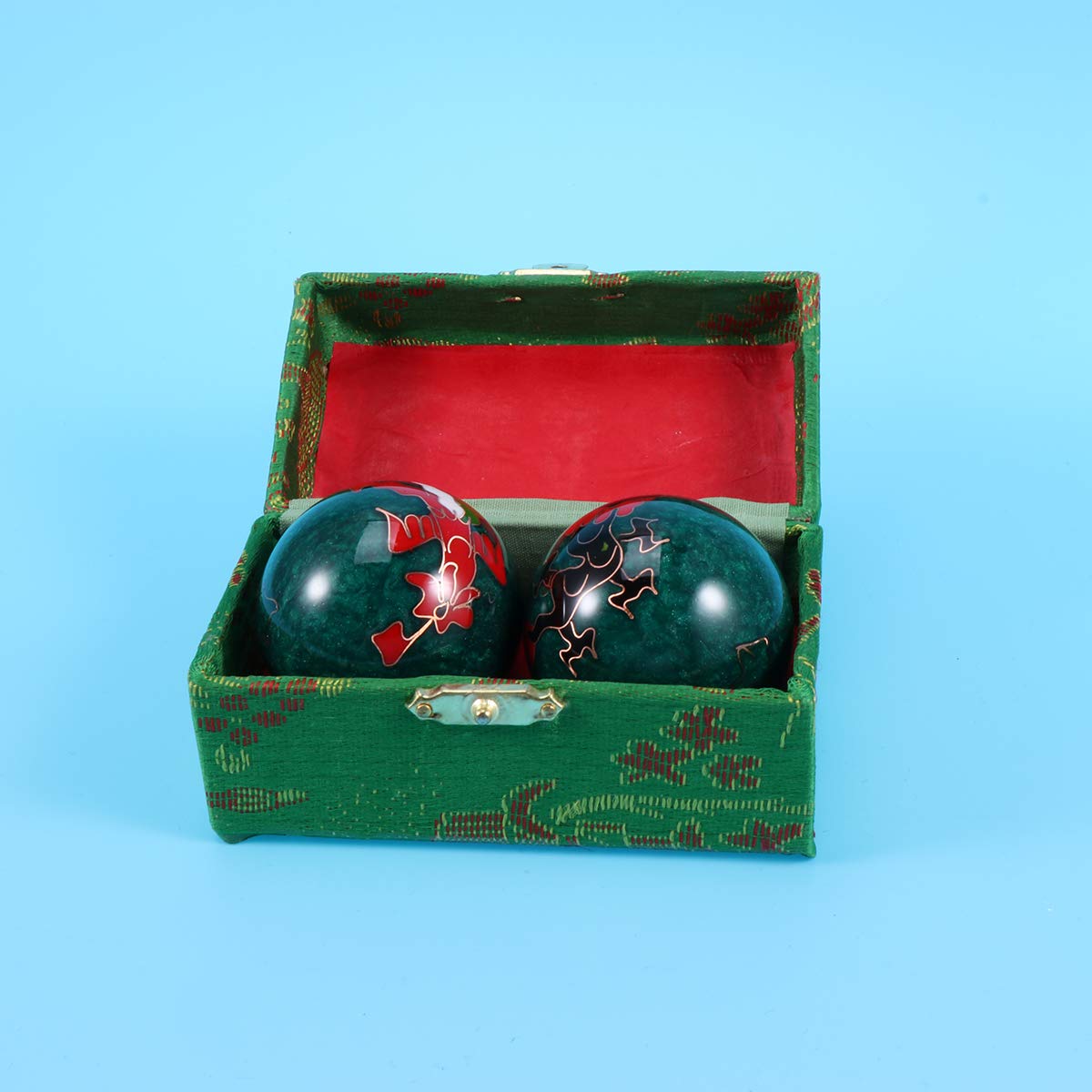 SUPVOX Boule de Santé Chinoise Traditionnelle pour Gong et Le Soulagement (Bleu)