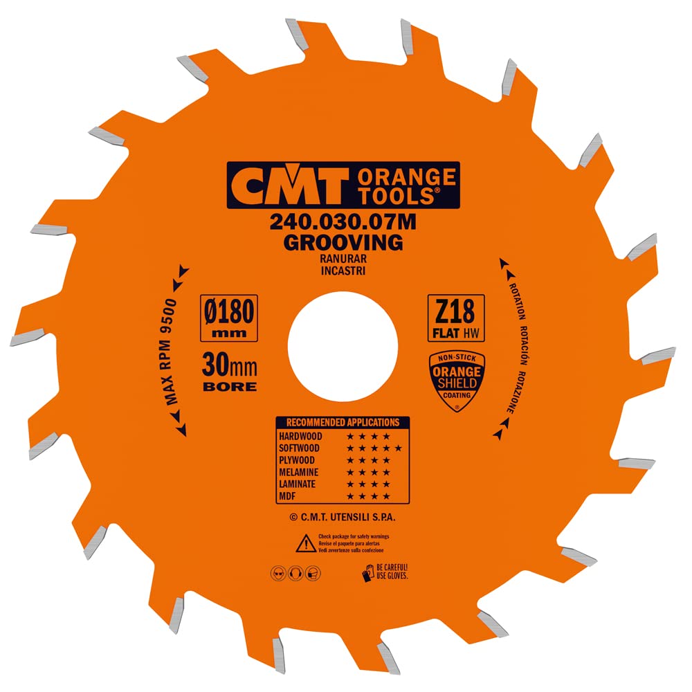240.030.07 M - Grooving Saw Blade D=180X3X30 Z=18 Flat