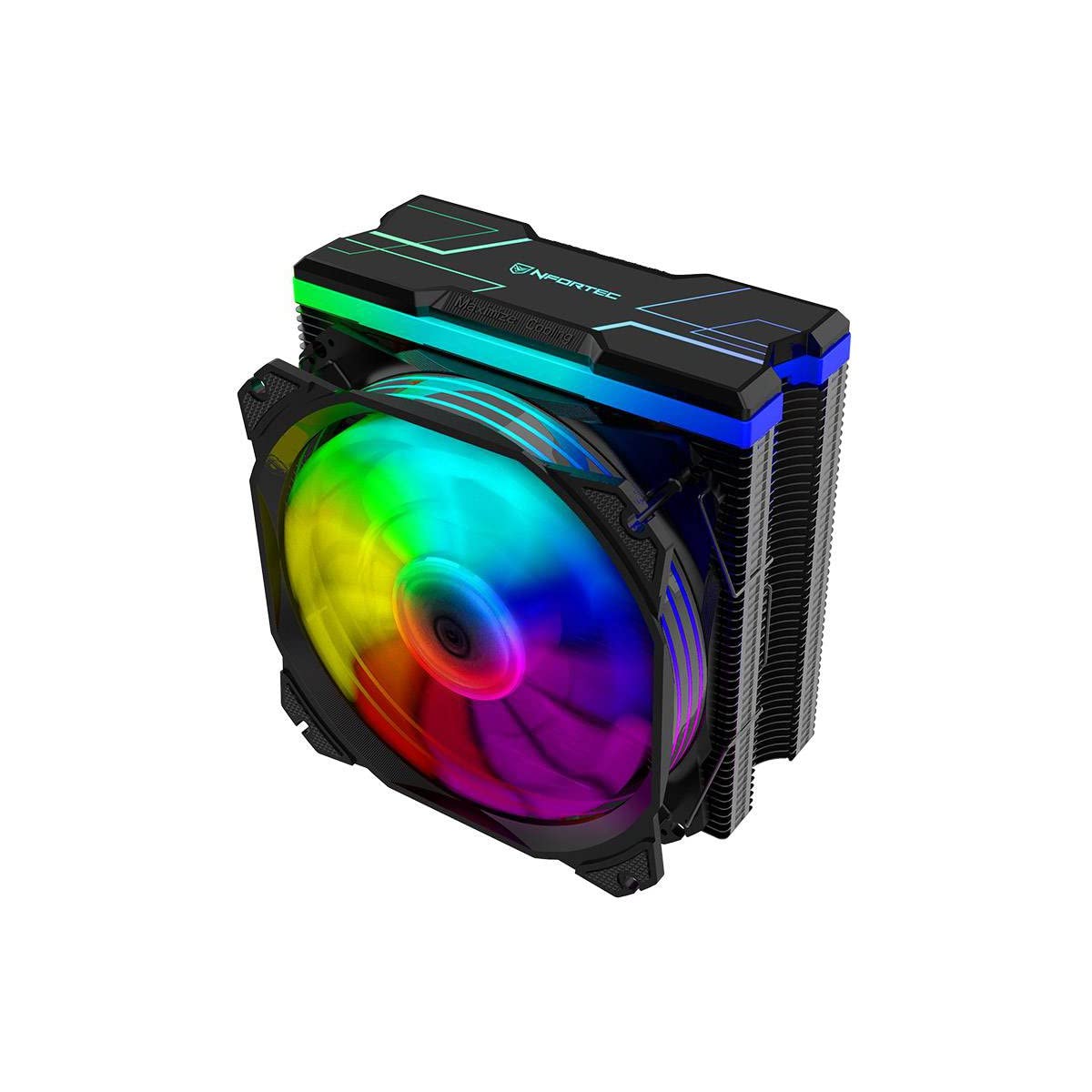 Nfortec CENTAURUS X Ventilador CPU 4 Pipes 120mm A-RGB PWM Negro