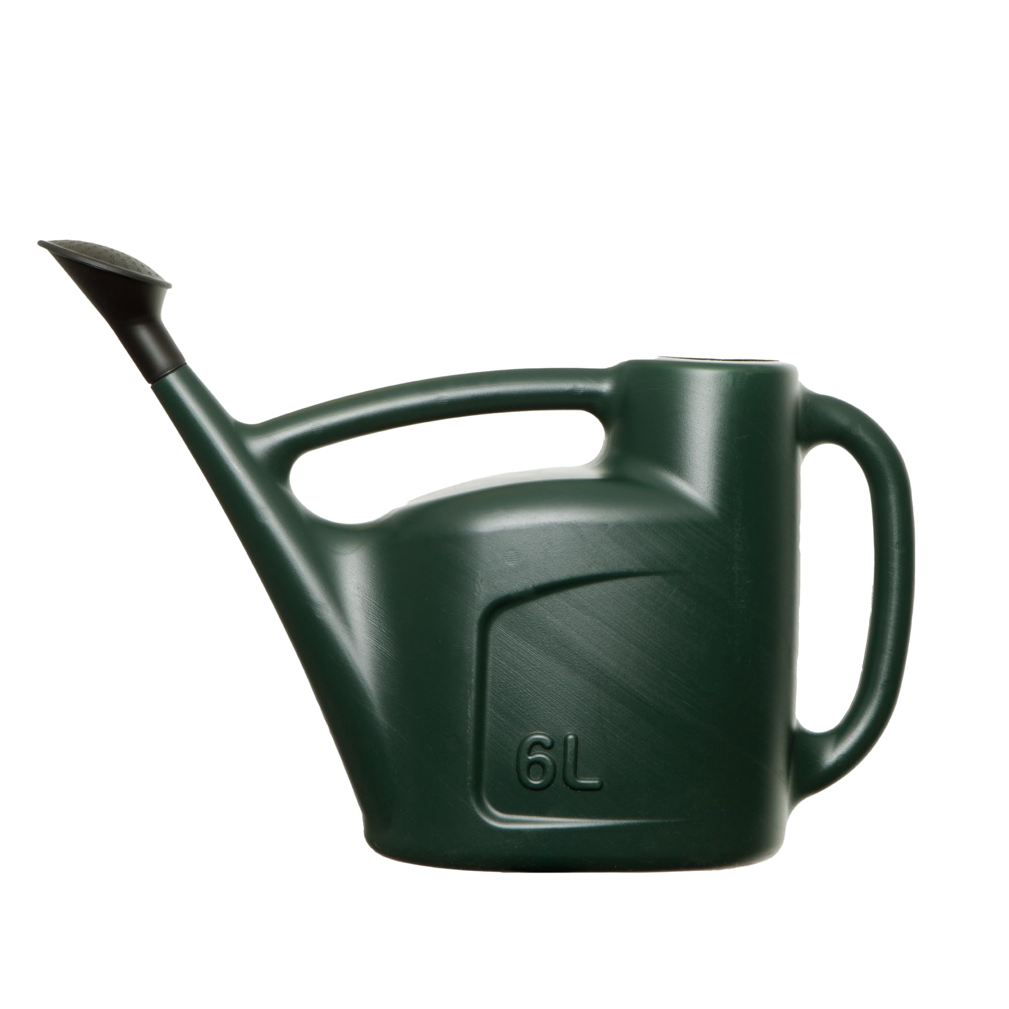 Whitefurze 6L Watering Can with Detachable Sprinkler Rose for Water Flow Control, Plastic Construction, Lightweight 0.33 kg, Green, 40 cm x 31 cm x 11 cm