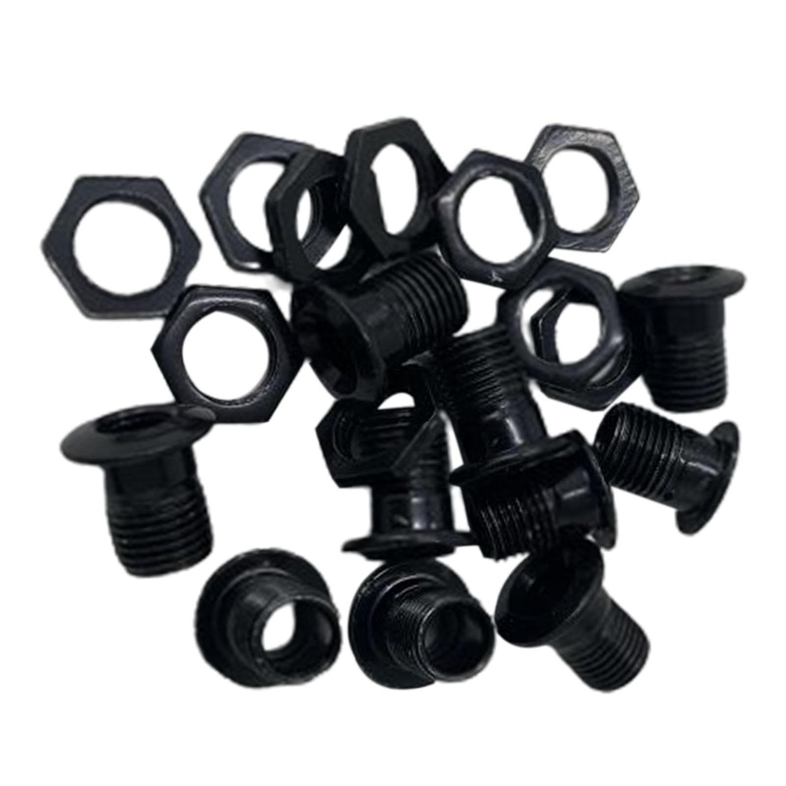 LOVIVER 10 pièces évent pour batterie, partie de batterie 1/2 "instruments de musique d'engrenage, pièces de caisse claire Tom, pièces de Percussion, Kit de, Noir