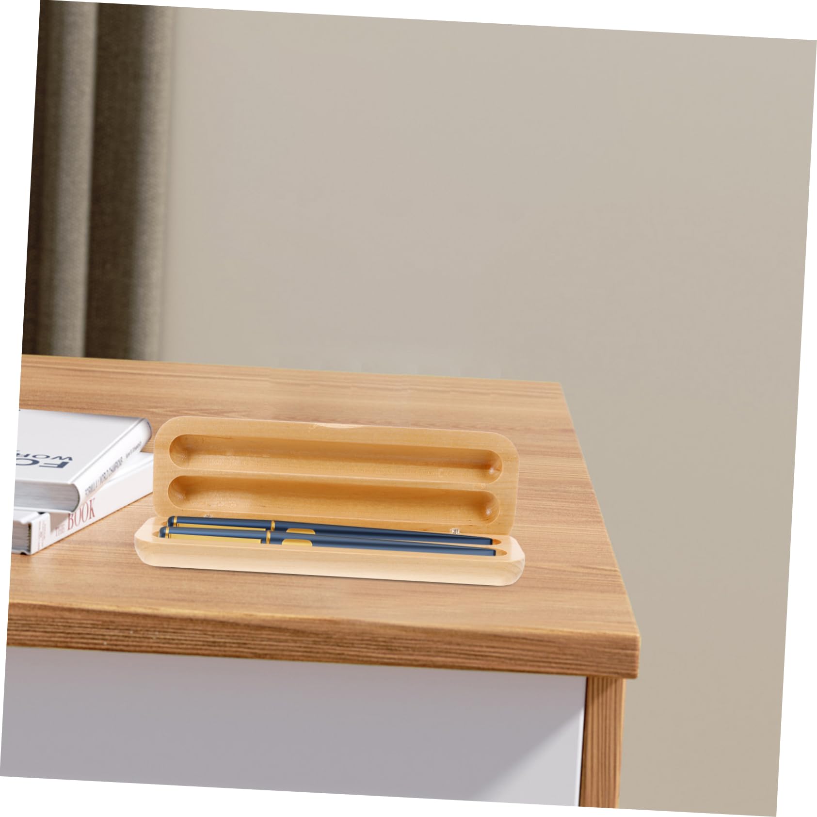 Uonlytech 5 Pezzi Scatola Portapenne con Scomparto Elegante Portapenne per Ufficio e Speciali per Penne e Biglietti Visita