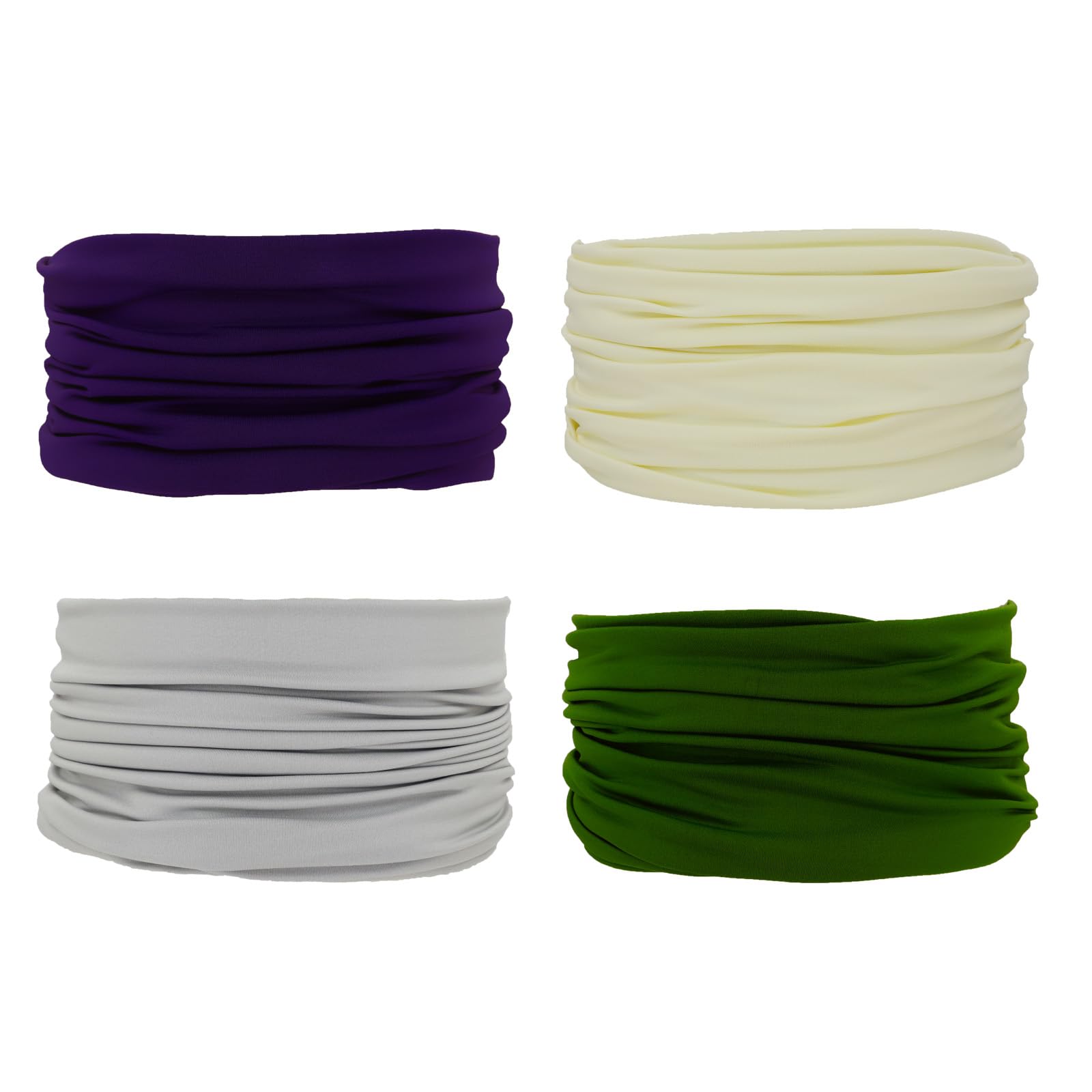 4 Rafraîchissants Cache-cou Polyvalents Bandanas pour Femmes Hommes