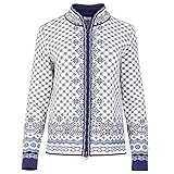 Dale of Norway Women's Solfrid Athletic Sweaters, Small, Off White/Storm/Navy/Ice Blue