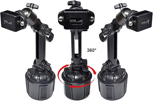 Miniatura 5 de HYS Portavasos Walkie Talkie Clip Mount, portavasos de mano para radio de coche [seguro y estable] Portavasos Radio de 2 vías, soporte para radio de