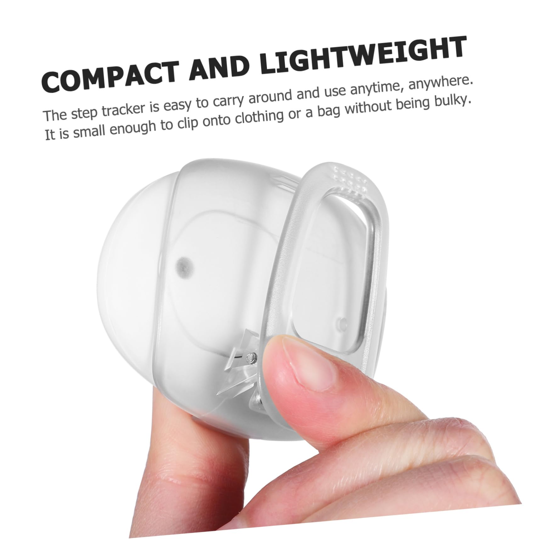 LIOOBO Outdoor Portable Step Counter Silent Walking Pedometer with Reset Accurate Clip Tracker for Hiking Lightweight and Compact for Easy Use