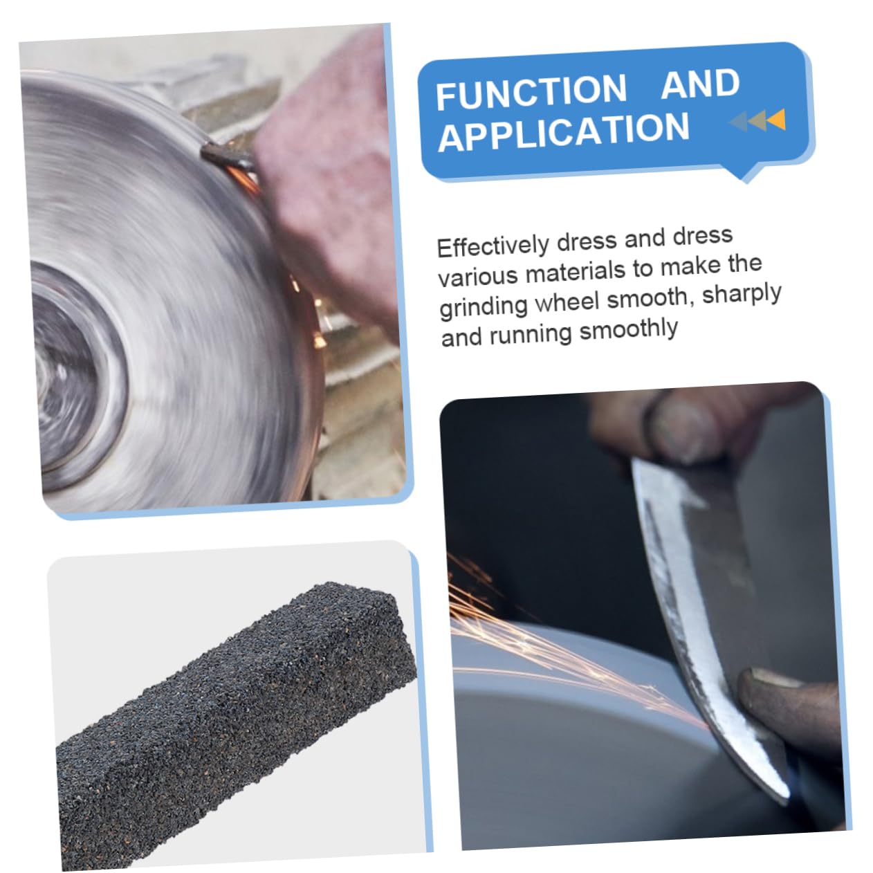 CIYODO 2pcs Silicon Carbide Dressing Stick for Grinder Tool Diamond Grinder Dressing Stone for Grinding Wheel