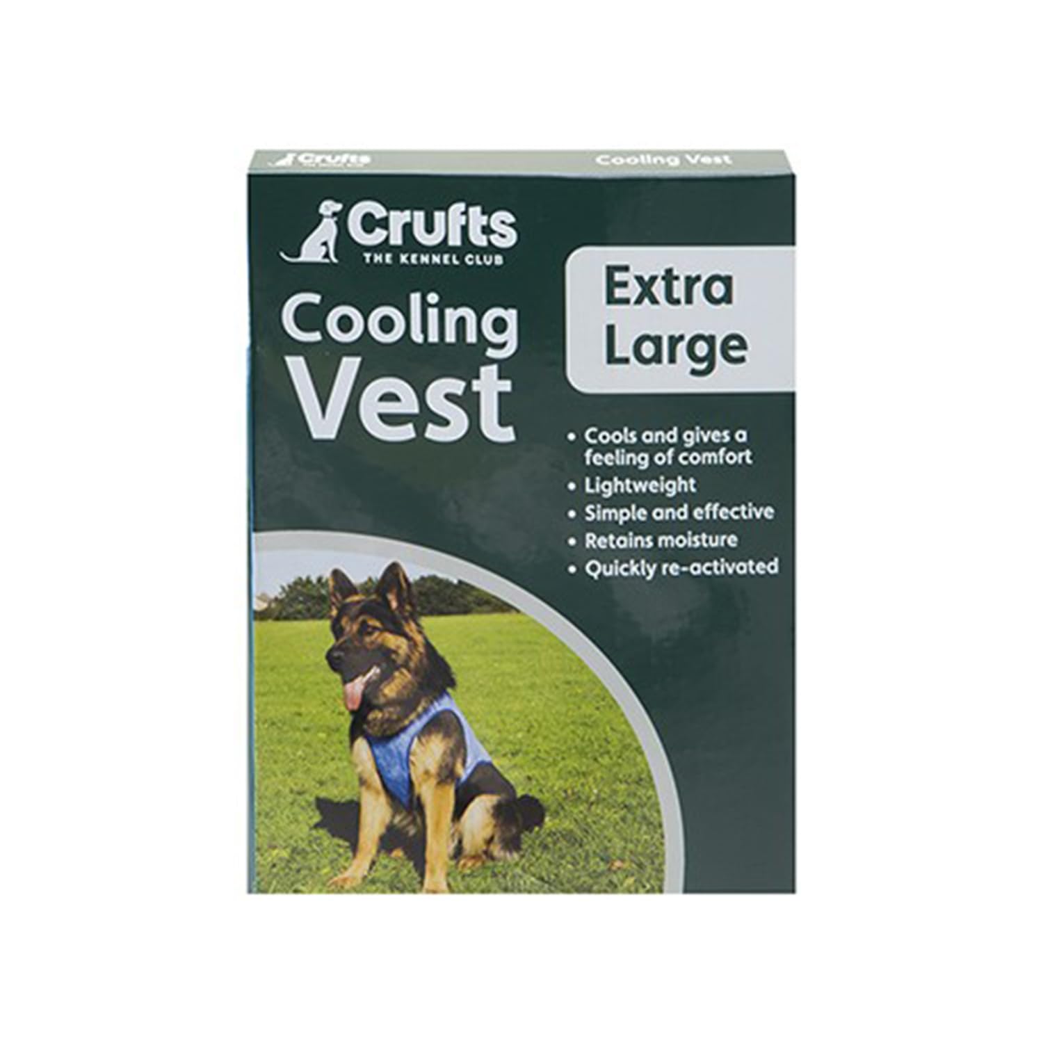 Gilet de refroidissement pour animal domestique PMS Crufts balades d'été XL bleu