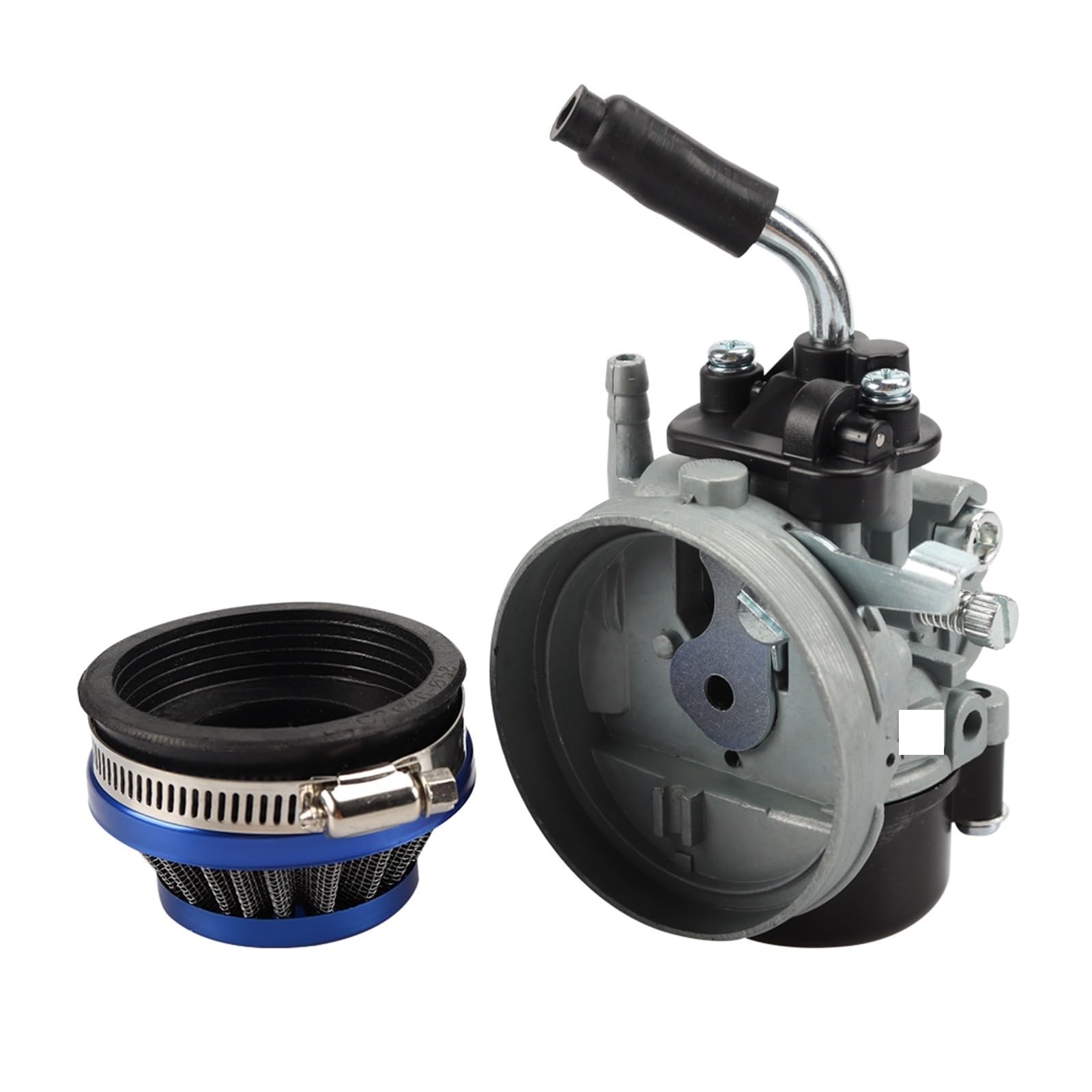 Carburador de moto Bicicleta de bolsillo 47cc 49cc para motor Carburador con filtro aire 58 mm para bicicleta 2 tiempos 49 cc para Mini(1)