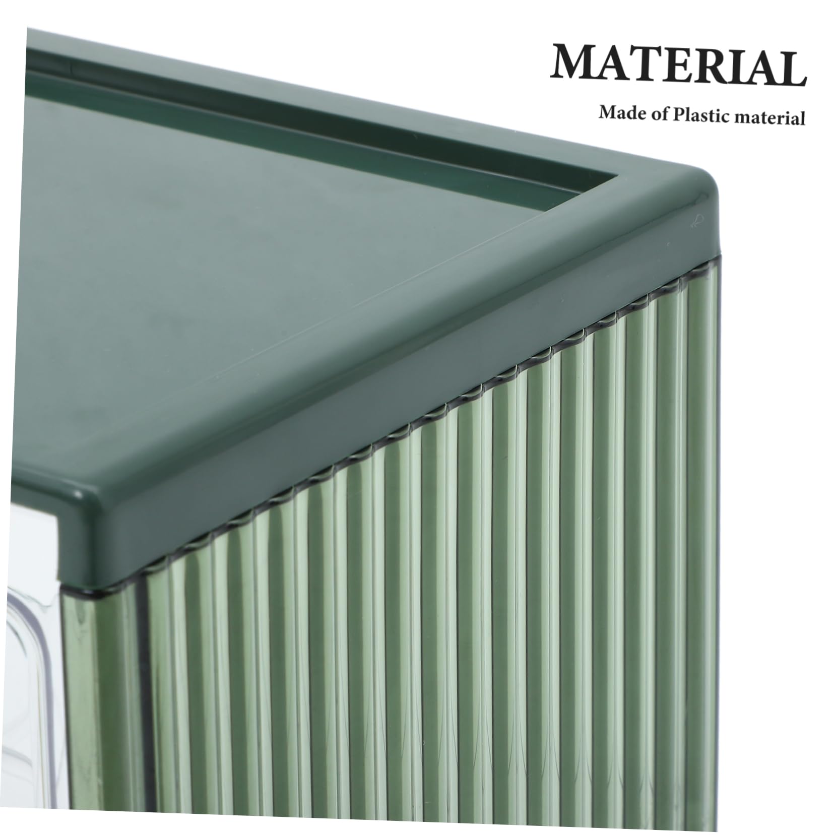 Caja de Pan de Dos Pisos, Plástico Transparente, Verde, Gran Capacidad