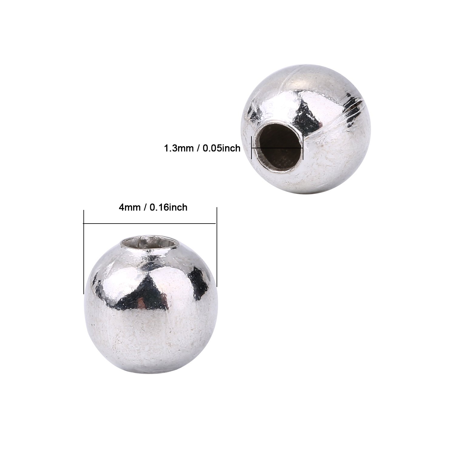 2 Perline A Forma Di Cuore Da 16 Mm All'ingrosso Perline Distanziatrici Grandi Placcate In Argento Anticato SB0092179 - Italia - Foto 2