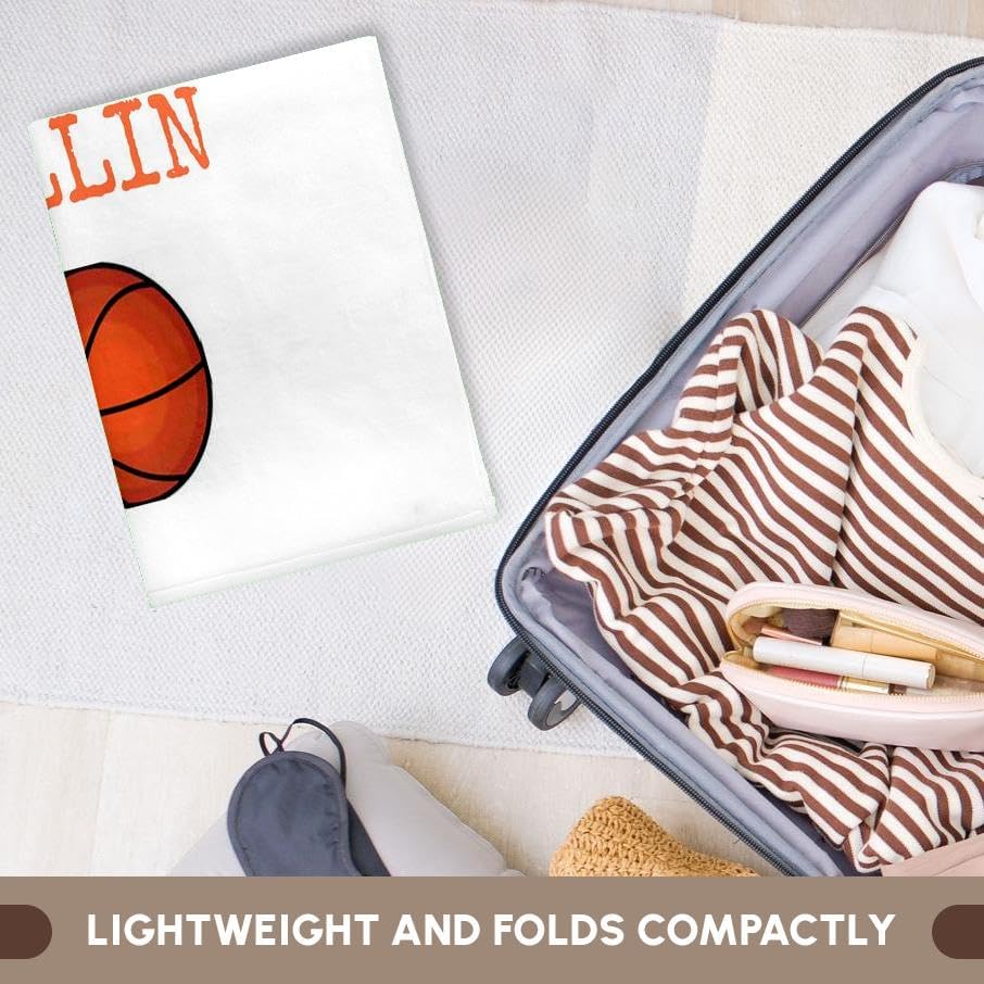 Miniatura 6 de 3D Rose Every Day im Ballin - Toalla de baloncesto con letras naranjas TWL_172351_1, 15 x 22 pulgadas, multicolor