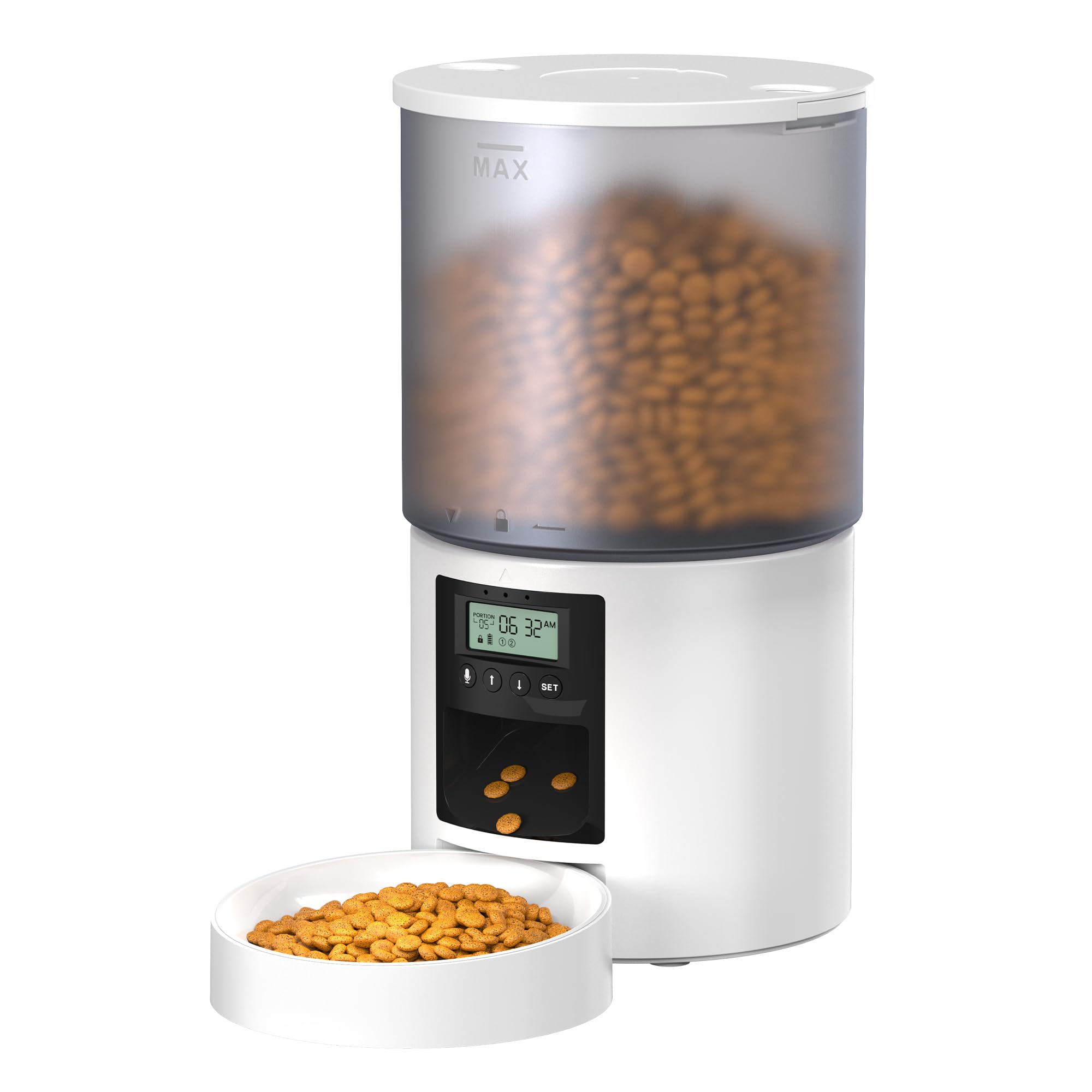 Mangiatoia automatica per gatti da 6 l, con programma di alimentazione, timer – 10s reputazione per cibo – Ciotola con mangiatoia automatica – Mangiatoia automatica – Mangiatoia automatica per gatto
