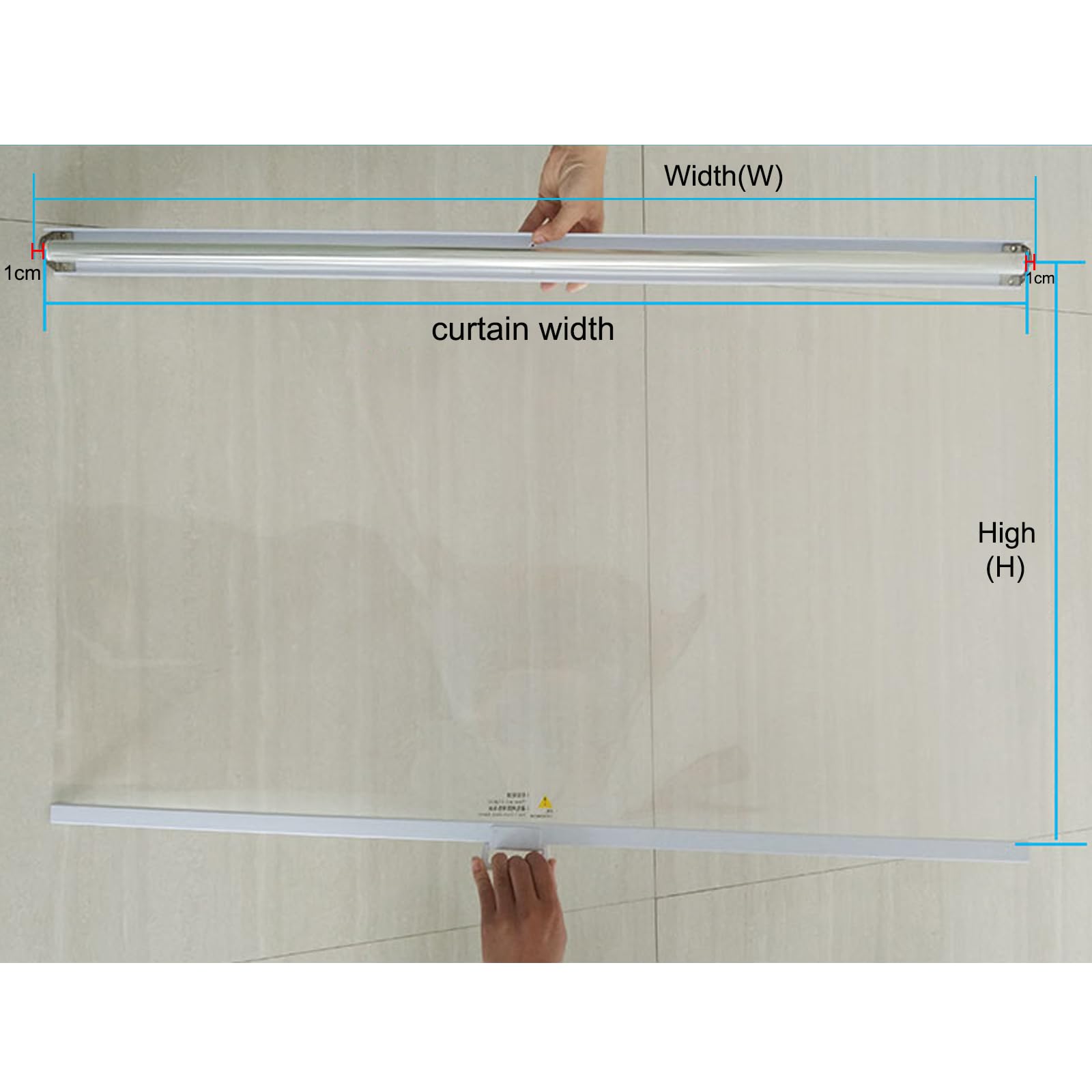 Tenda A Rullo Trasparente Per Frigorifero/congelatore - Barriera Antipolvere E Freschezza, Regolabile In Altezza