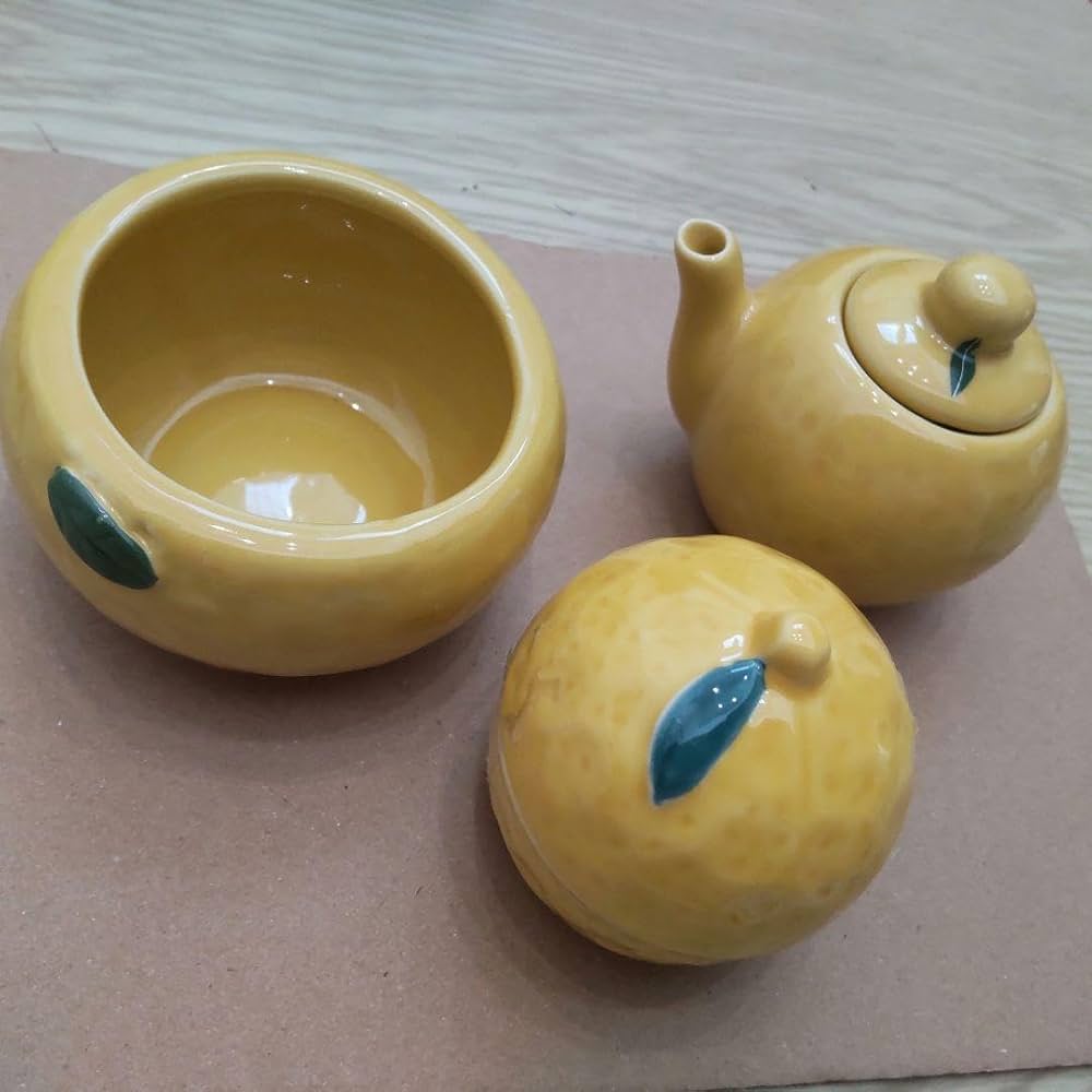 Amazon.co.jp: ゆず 醤油さし 小鉢 小皿 3点セット ナチュラルキッチン