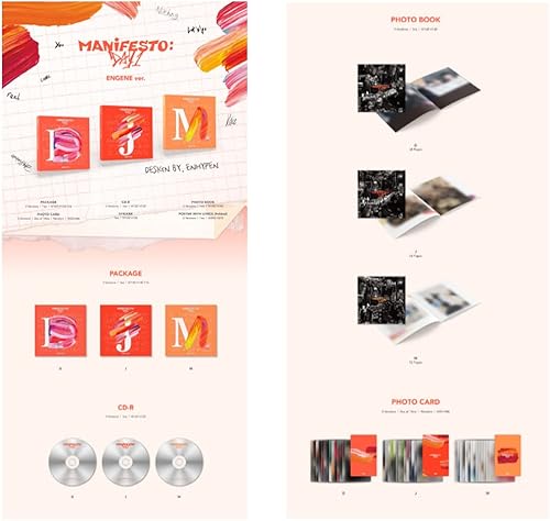 Miniatura 5 de ENHYPEN Álbum - MANIFESTO  DIA 1 (set ENGENE +set STANDARD) 6ALBUM