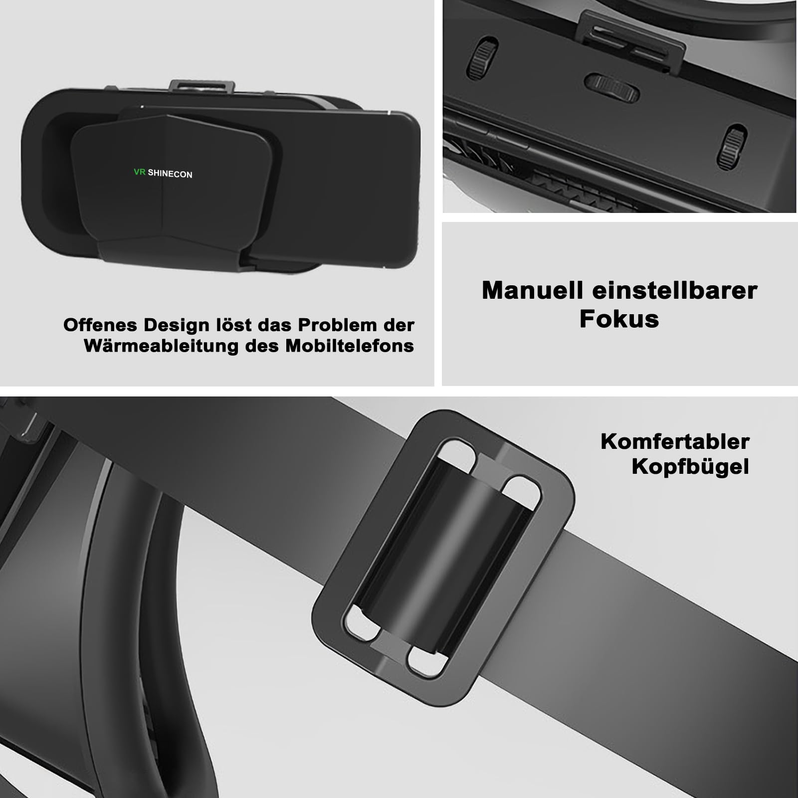 3D VR Gafas de Realidad Virtual, Disfruta de los Mejores Juegos y Videos (con Controlador Bluetooth), Compatible 5 Inch - 7 Inch Pulgadas Smartphone Amplia compatibilidad por Android/Phone