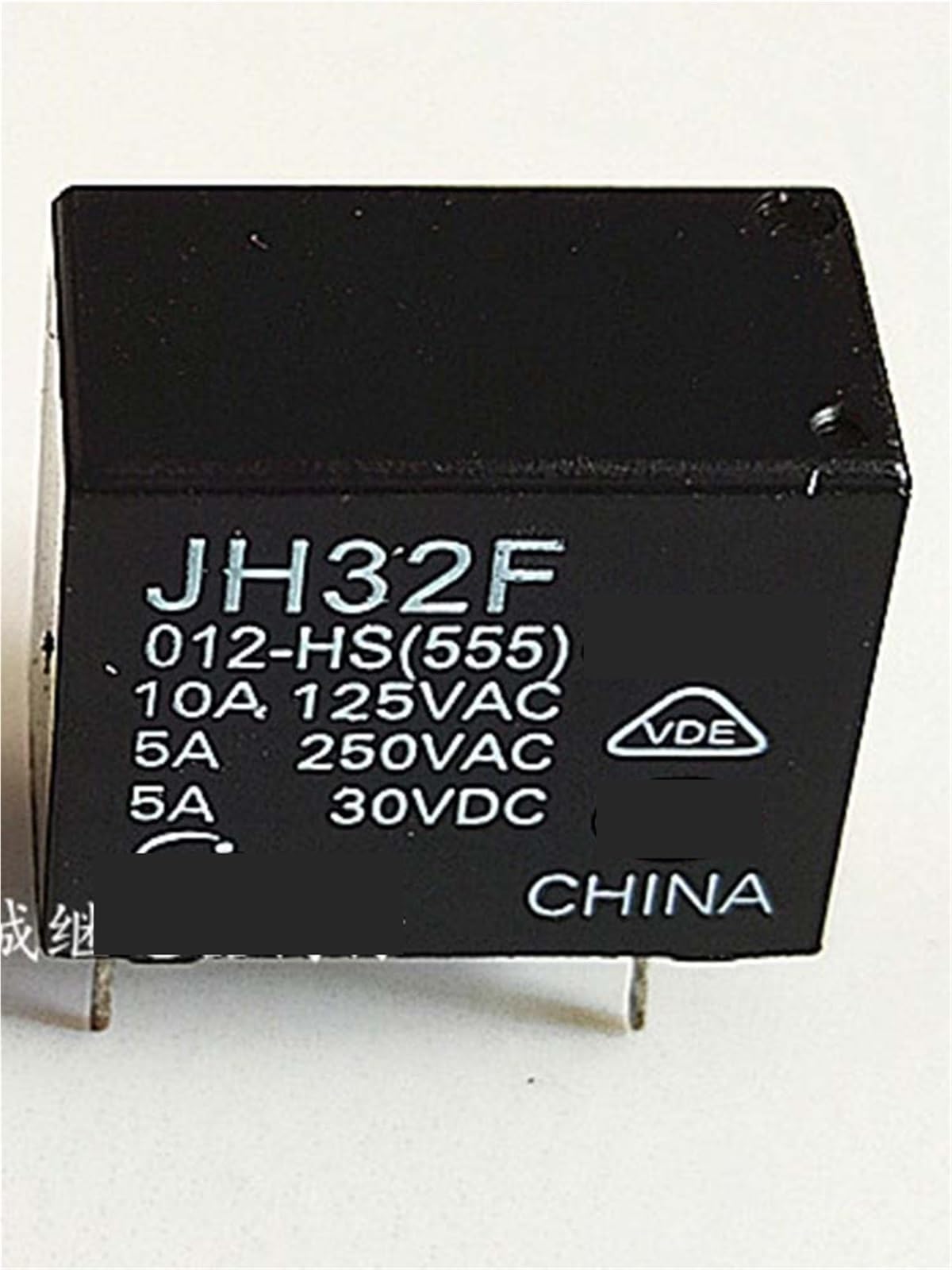 2 relés de 12V JH32F 012-HS con 4 pines para circuitos de corriente continua 2