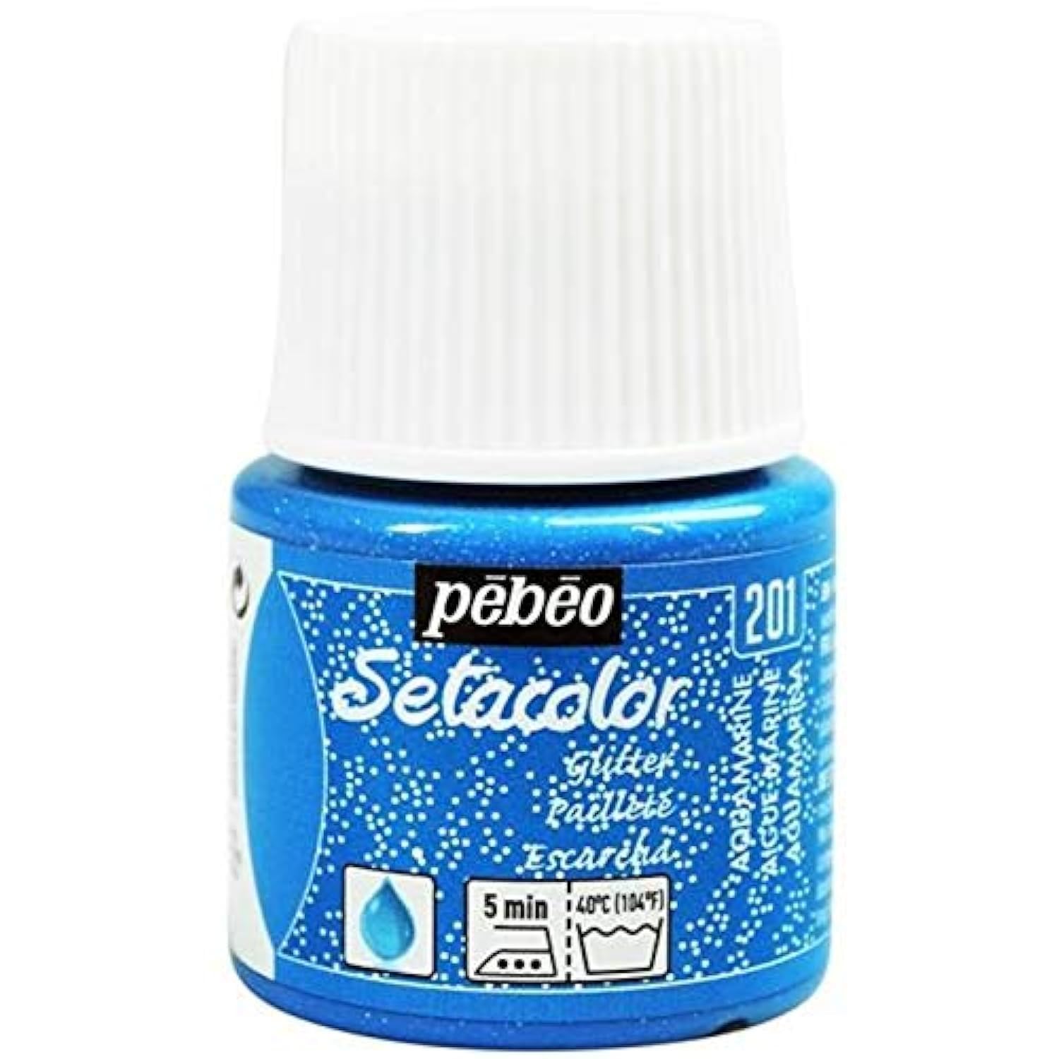 Pebeo Setacolor Light Glitter Fabric Paint 45 ml. - Pebeo Seta color Shade 201