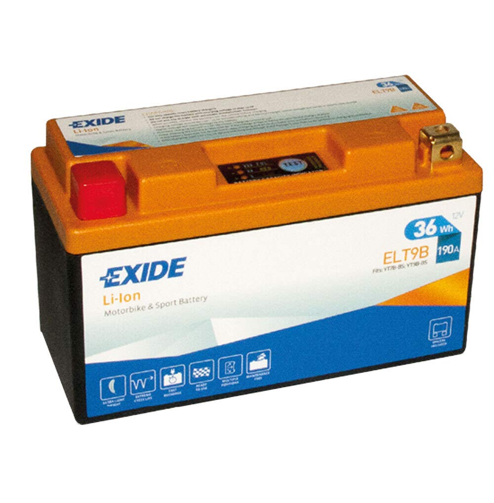 EXIDE - BATTERIE MOTORBIKE LITHIUM - Spéciale moto - Batterie 12V - 36WH - Haute performance