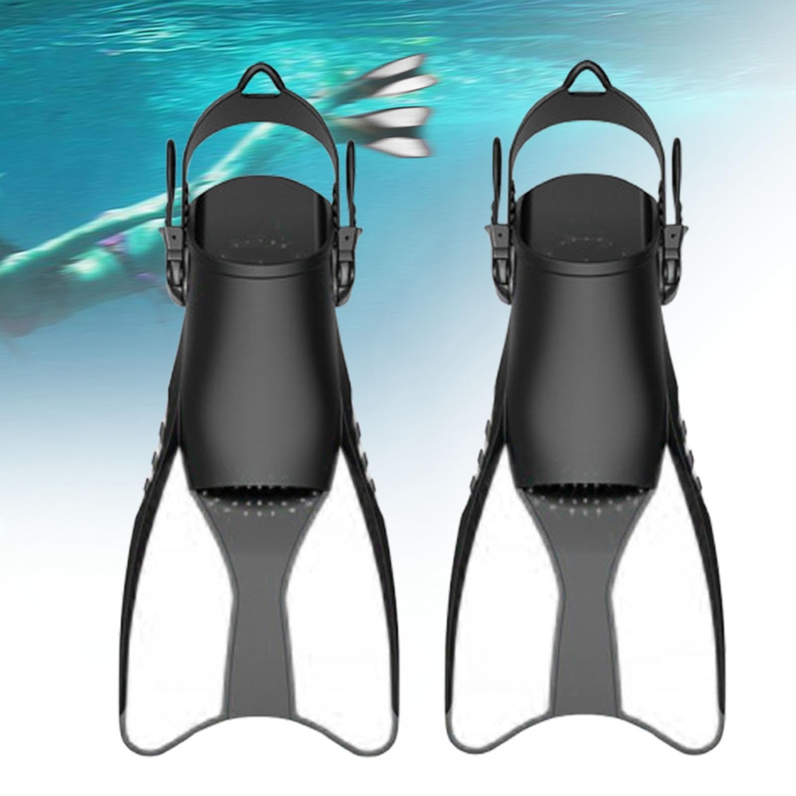 rockible Snorkeling Fins Swim Fins Anti Slip Wide Adjustable Flexible Flippers Diving Equipment for Underwater Snorkeling Water Sports , 38 to 42 White