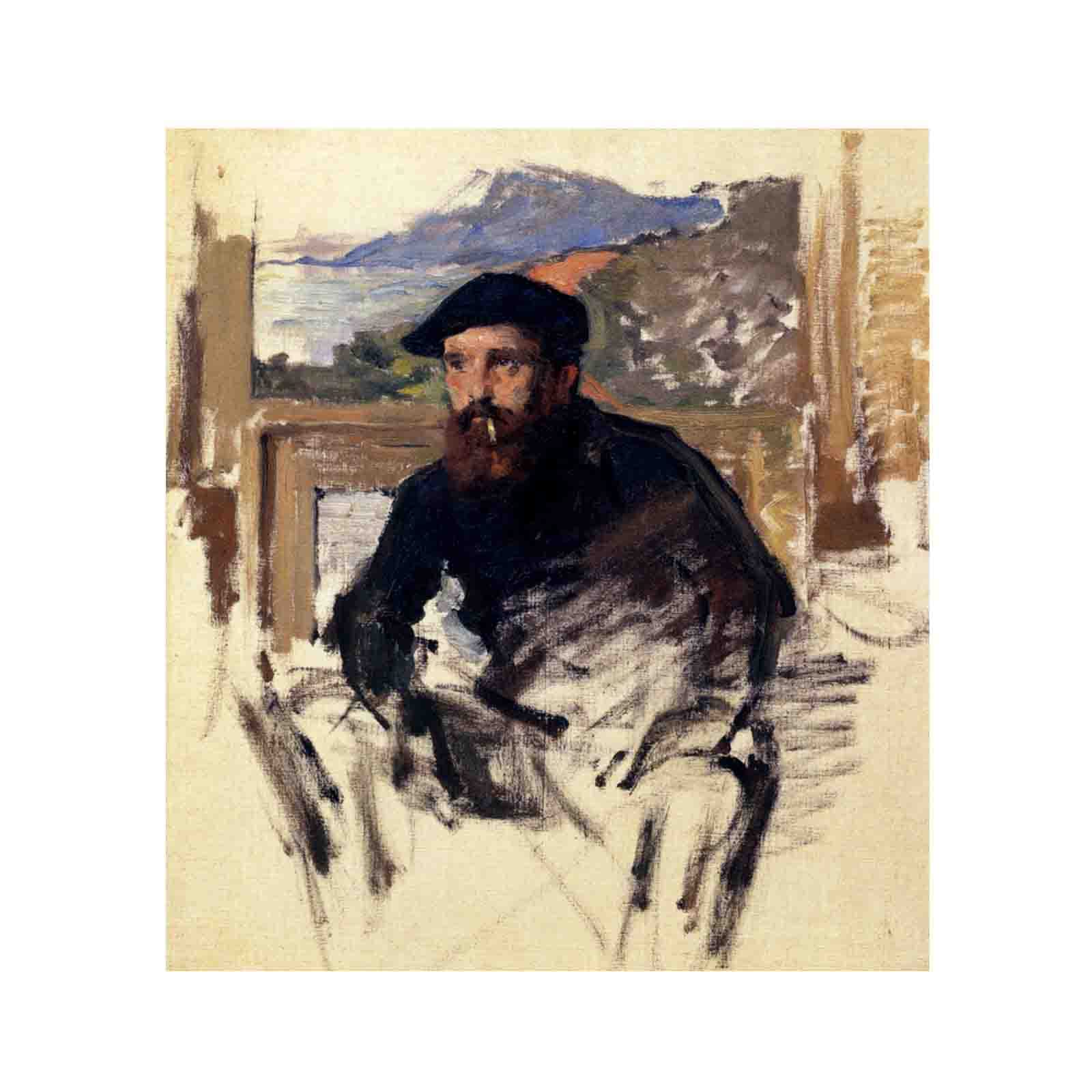 Amazon.co.jp: クロード・モネ《自画像》インテリア絵画 部屋装飾 装飾