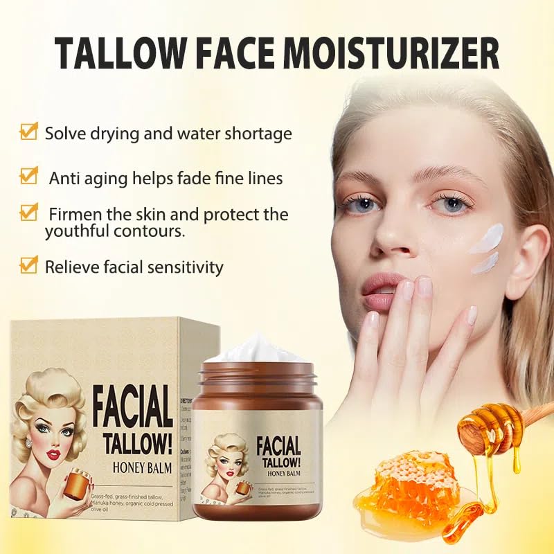 Miniatura 5 de Sargo de res para la piel, sargo de carne alimentada con pasto, bálsamo de miel orgánico natural para la cara, hidratante profundamente para cuerpo