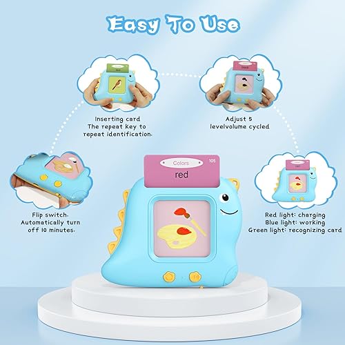 Miniatura 6 de 510 Sight Words LAYCOL Talking Flash Cards Juguetes de aprendizaje para niñas y niños de 2, 3, 4, 5 años, regalo de cumpleaños, juguetes sensoriales