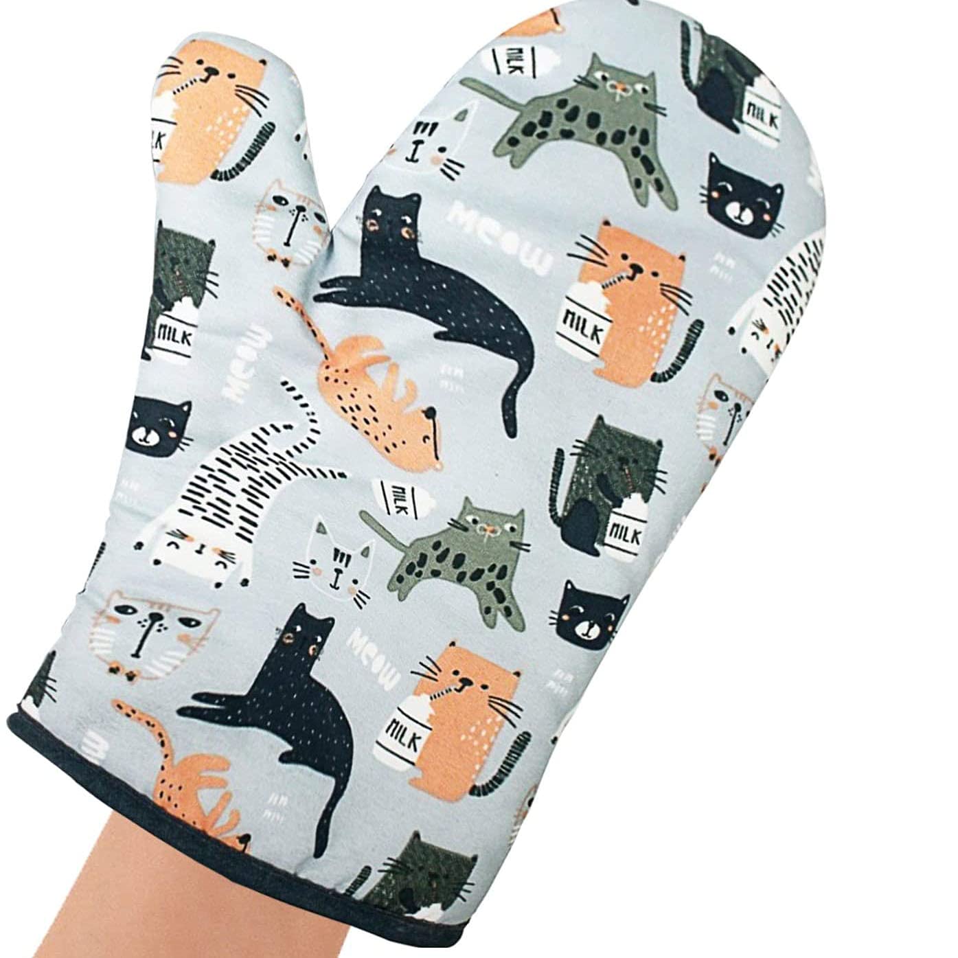 Une Paire De Gants en Coton pour Four À Micro-Ondes Et Four Peut Être Lavée, Résistante Aux Hautes Températures Et À l'abrasion