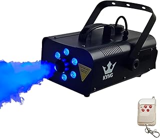 KYNG Fog Machine High Output 900W with Multicolor Lights- Portable Fog Machine Fogger for Halloween, Stage Effects, Parties, Indoor or Outdoor Use