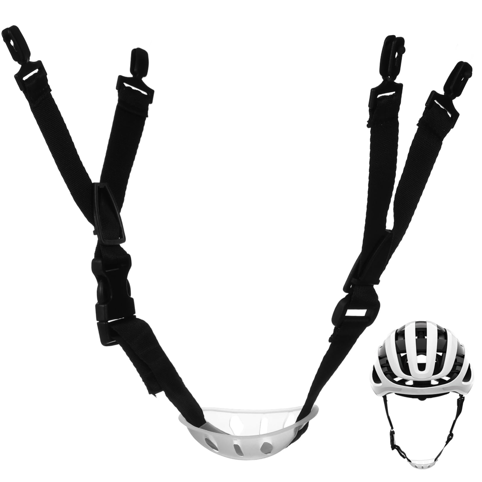 NUOBESTY Helm Kinnriemen Gummiband Für Schutzhelm Für Helm Helmkinngurt Ersatz-kinnriemen Hut-kinnriemen Kinngurte Kinnriemen Hart Schweiß Schwarz Polyester Zufällige Farbe