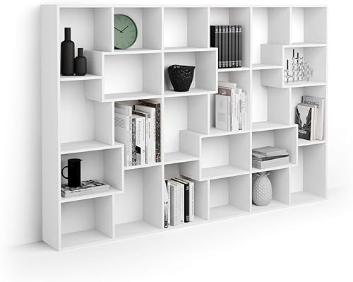 Miniatura 82 de Mobili Fiver, Estantería Iacopo XS (63.31 x 31.5 pulgadas), roble rústico, fabricada en Italia Roble rústico,Ashwood Negro,Ashwood Blanco,Efecto