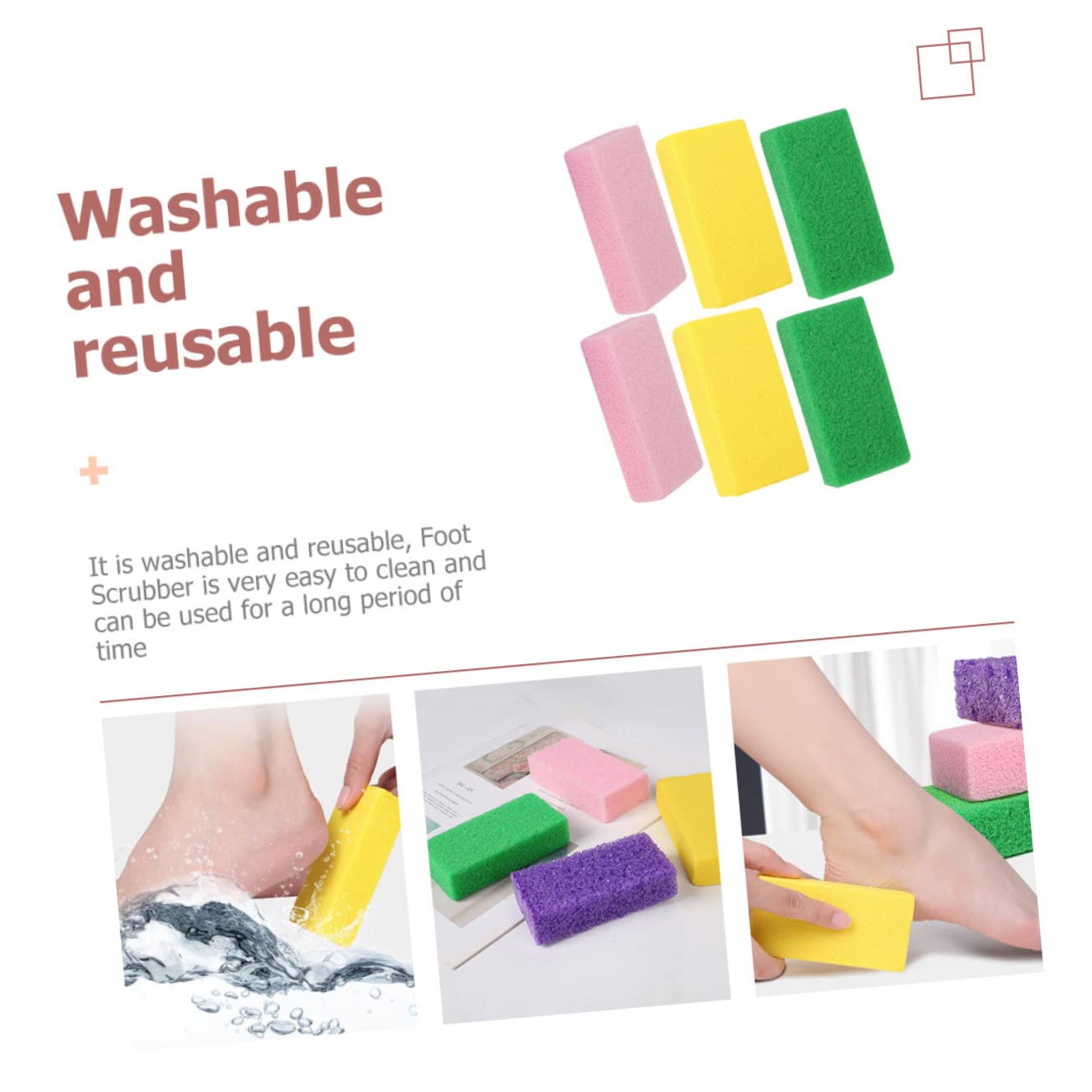 FRCOLOR 30 Pièces Pierre Planche À Frotter Épurateur De Dissolvant De Pied Pédicure Lime À Pied Exfoliant Pour Les Pieds Dissolvant De Lime À Pied Pierre Outil De