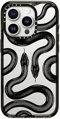 Miniatura 3 de CASETiFY Impact - Funda para iPhone 15 Pro 4 veces probada contra caídas de grado militar, protección contra caídas de 8.2 pies, color negro