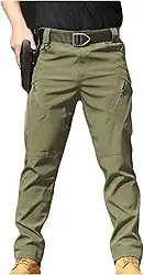 Calça comprida cargo masculina Dressnu com tecido elástico para uso ao ar livre