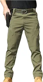 Calça comprida cargo masculina Dressnu com tecido elástico para uso ao ar livre