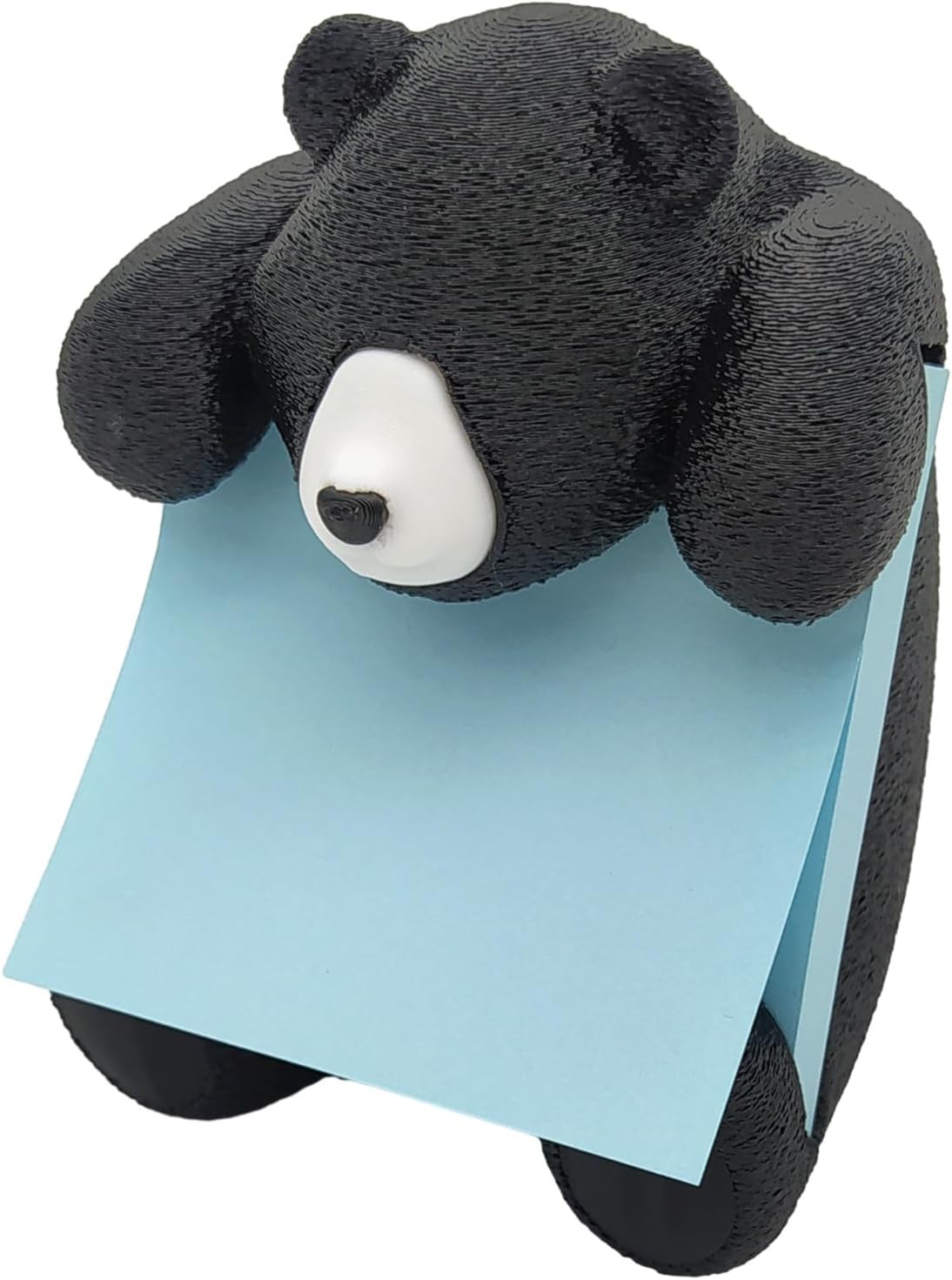 Black Bear Pop Up Sticky Notes Holder Animal Pop-up Note Dispenser for Desk Office School Accessories, 3x3 in, C12