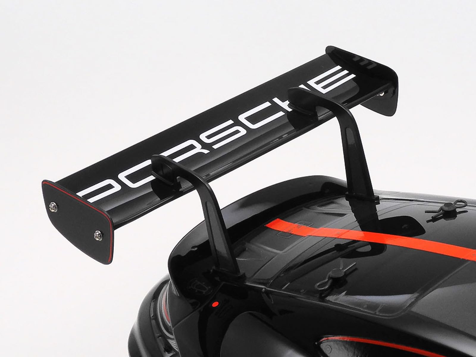 Tamiya 58745 1:10 RC Porsche 911 GT3 R (992) - ferngesteuertes Auto, Fahrzeug, Modellbau, Zusammenbauen, Hobby, RC Bausatz, unlackiert, Schwarz