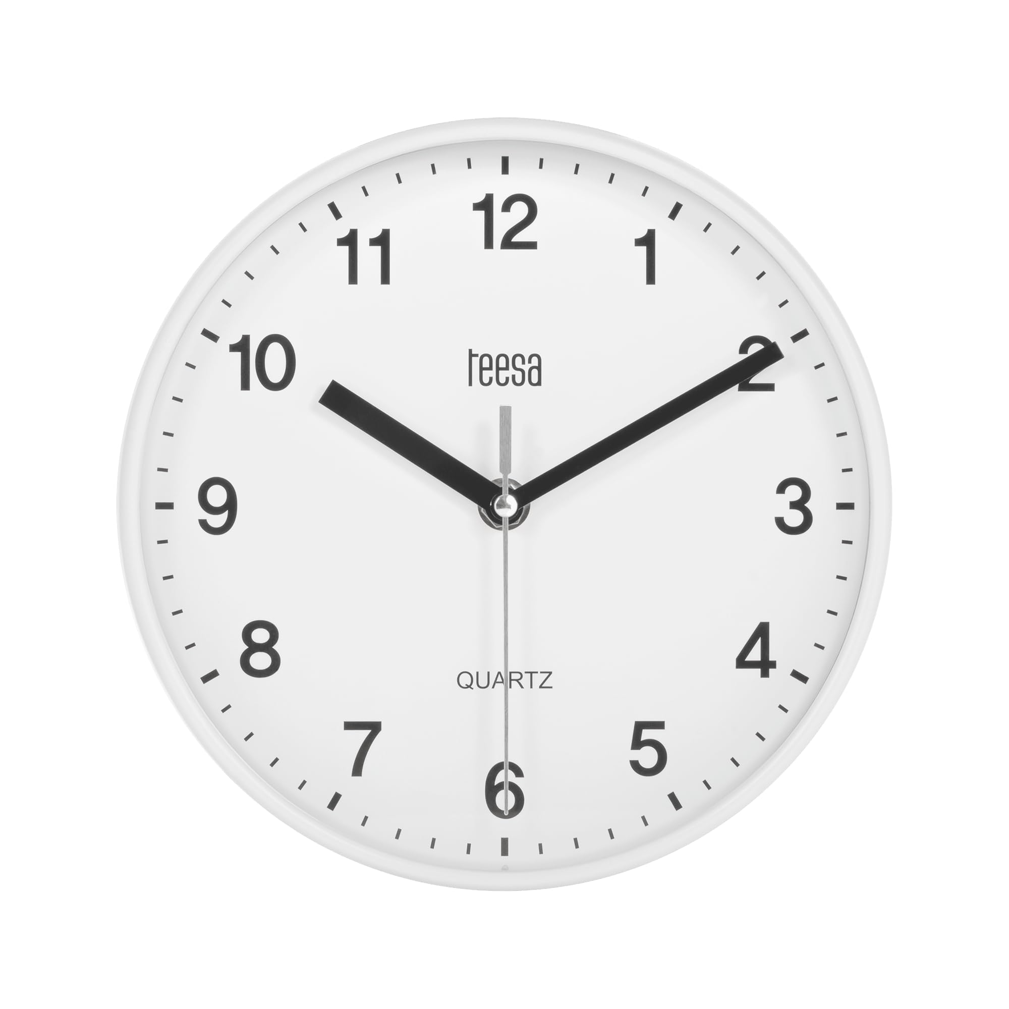 Teesa Horloge Murale Analogique 20 cm TSA0038 Blanc