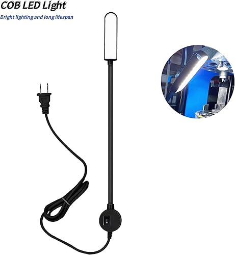 Miniatura 3 de AUTIDEFY COB - Luz LED para máquina de coser, lámparas de mesa de ahorro de energía, soporte magnético altamente brillante, luz de trabajo con