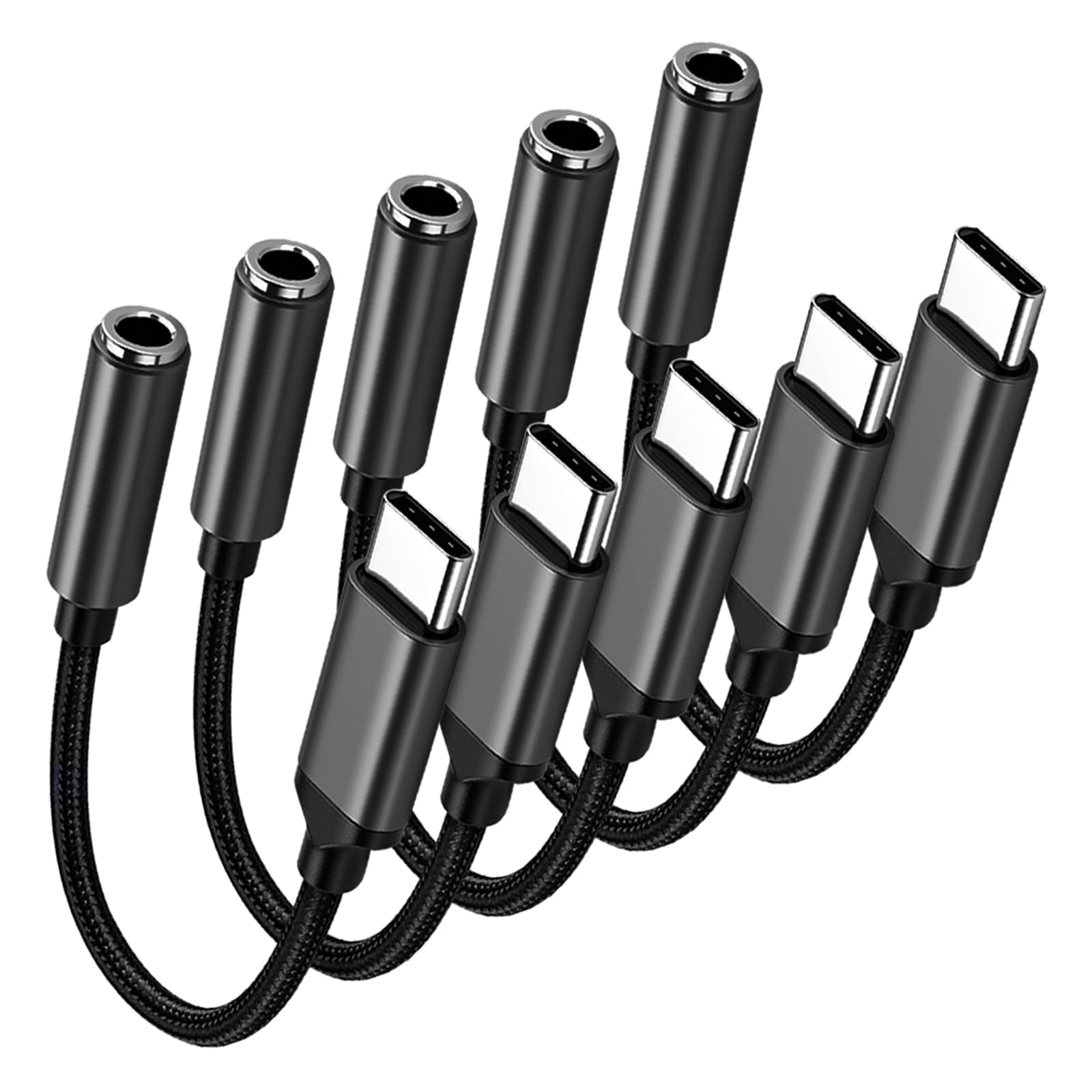 Adapter gniazda słuchawkowego USB C na 3,5 mm, adapter typu C, kabel Aux, klucz sprzętowy, kompatybilny z iPhone 16/15/15 Plus/15 Pro/15 Pro Max/iPad/Pixel, Samsung Galaxy S23 S22 S21 S20 Ultra Z